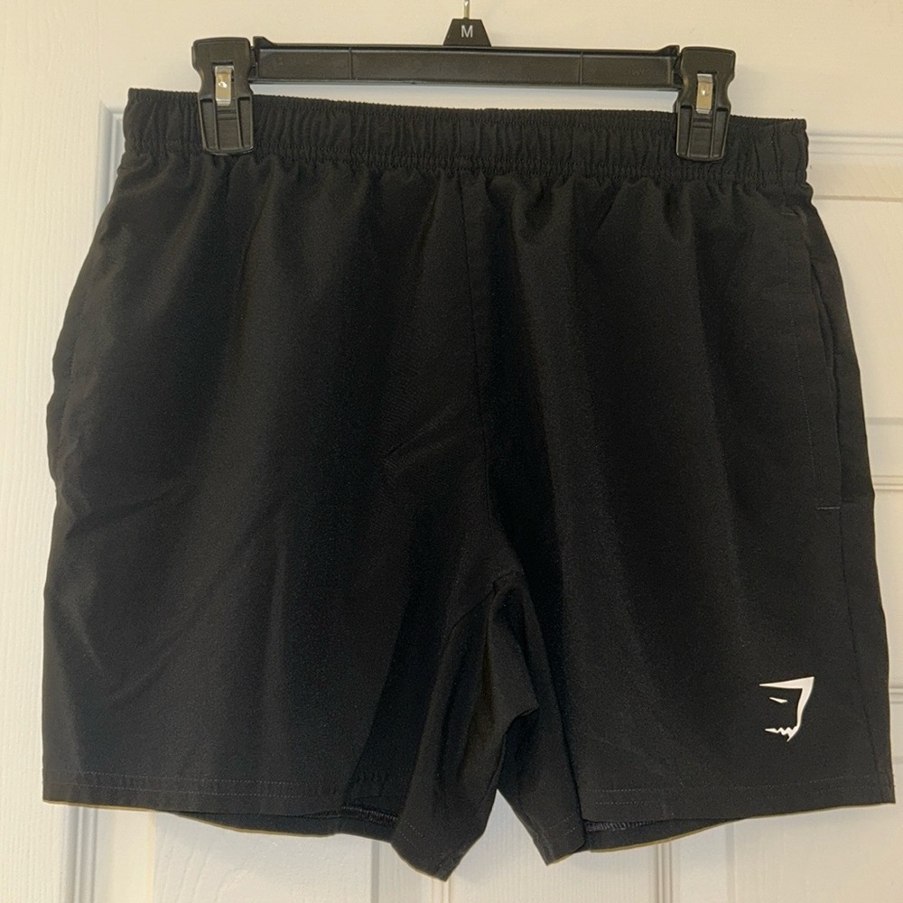 Black Gymshark Shorts, 5inch, Medium